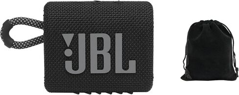 JBL Go 3 - for Portable Use - Speaker with Bluetooth - Built in Battery Waterproof and Dustproof - Blue - includes Storage Pouch in Saudi Arabia