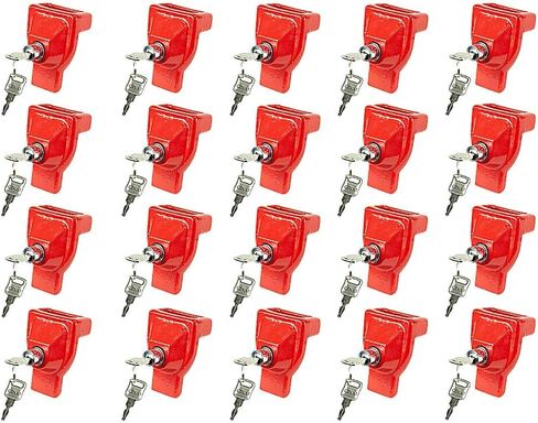 Mytee Products 10 Pack Glad Hand Lock Without Keyed Alike for Air Brake Security, Cast Iron Trailer Emergency Brake Lock for Semi Trucks, Tractor Trailers & Commercial Vehicle Security in Saudi Arabia