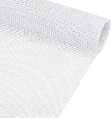 BENECREAT 9 CT Cross Stitch Cloth, 39x12 Inch White Essential Basic Aida Cloth for Embroidery Floss and Yarn Knitting, Embroidery Fabric in Kuwait
