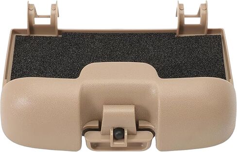 صندوق حامل النظارات الشمسية لوحدة التحكم العلوية صندوق تخزين تان لاستبدال Ford F-250 Super Duty 2002-2004 2C3Z-7811586-BAA قطعة واحدة باللون البيج in Kuwait