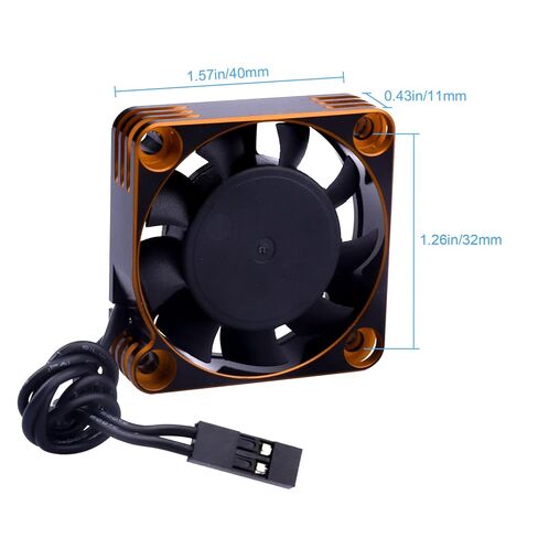 40mm 16000RPM High-Speed Cooling Fan Heatsink for RC Motor & ESC, 40mm Diameter Radiator Fan for 1/5 1/6 1/7 Scale RC Truck Car Off-Road Buggy in Saudi Arabia