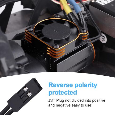 40mm 16000RPM High-Speed Cooling Fan Heatsink for RC Motor & ESC, 40mm Diameter Radiator Fan for 1/5 1/6 1/7 Scale RC Truck Car Off-Road Buggy in Saudi Arabia