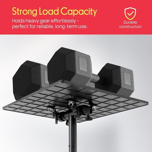Pyle Universal Laptop Projector Tripod Stand - 2 Pcs Computer, Book, DJ Equipment Holder Mount Height Adjustable Up to 50 Inches w/ 20'' x 16'' Plate Size - Perfect for Stage or Studio Use PLPTS3X2 in Saudi Arabia