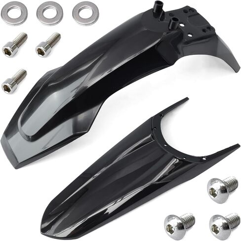 Electric Dirt Bike Front & Rear Fender Kit Compatible with Tuttio Soleil 01 E-Bike Mud Guard Assembly Replacement for Tutti Soleil01 Off-Road Motorcycle Mudguards, Black in Kuwait