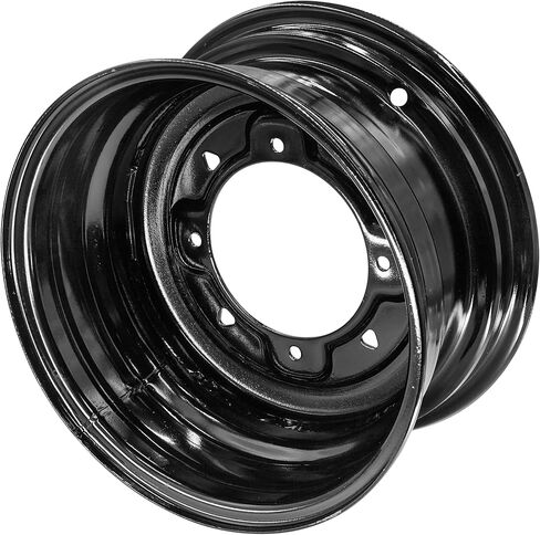 Caltric 12" x 6" 12x6 inch 4/156 Bolt Pattern 4+2 Offset Front Wheel Rim Compatible with Polaris in Kuwait