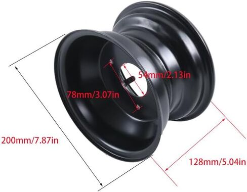 7" ATV Wheel Rim Compatible with 16x8-7 Tire 3 Lug 78mm Quad Go Kart 125cc Taotao Coolster in Kuwait