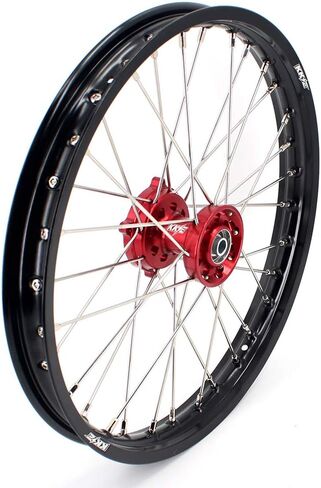 عجلة كبيرة للأطفال KKE مقاس 19 بوصة - 16 بوصة لـ CRF150R 2007-2025 CRF150RB نموذج ديرتبايك بتحكم رقمي بالكمبيوتر محاور حمراء Rimx in Kuwait