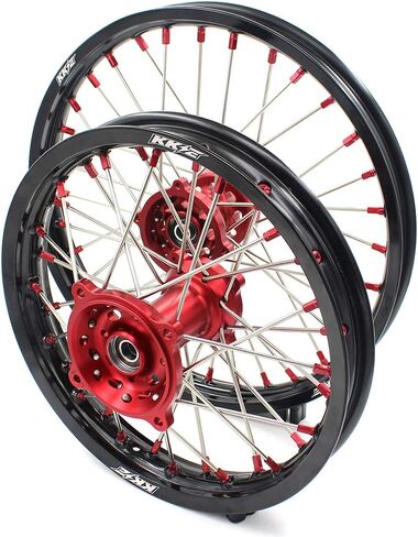 مجموعة إطارات العجلات الكبيرة للأطفال KKE 19/16 تناسب CRF150R 2007-2025 CRF150RB 2025 حلمة حمراء in Kuwait