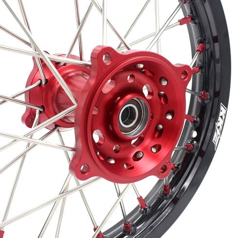 مجموعة إطارات العجلات الكبيرة للأطفال KKE 19/16 تناسب CRF150R 2007-2025 CRF150RB 2025 حلمة حمراء in Kuwait