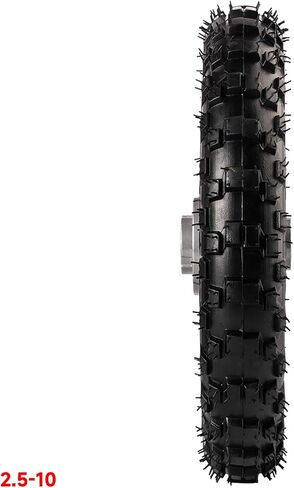 10 Inch 2.5-10 Rear and Front Wheel Tire with 1.4 x 10 Rim Chain Sprocket and Drum Brake With 12mm Bearing for 50cc 70cc 90cc 110cc Dirt Pit Bike CRF50 DRZ70 PW50 BBR50 TTR50 DRZ50 SSR in Kuwait