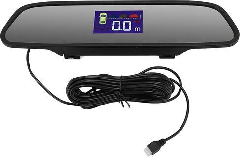 نظام عكس السيارة SUNGOOYUE، 4 أجهزة استشعار مع نطاق كشف واسع من 0.3 إلى 2.0 متر شاشة LCD تحذير اللون 3 أصوات صفير، للمركبات التجارية لشاحنة SUV سيدان (أحمر) in Kuwait