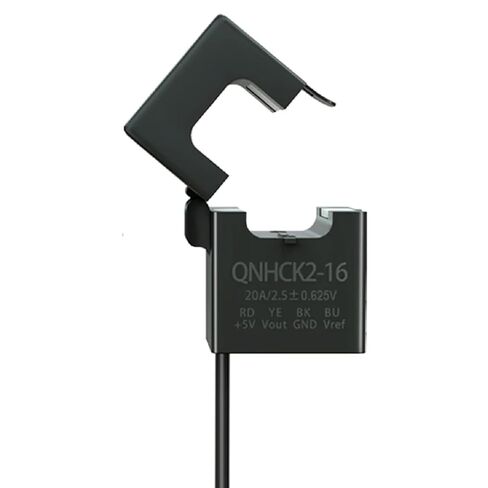 QNHCK2-16 Hall Effect Current Transducer Sensor, Split Core Clamp On Design, 0-150A Range, 2.5V Output, 5V Supply (100A 2.5V 2V) in Kuwait