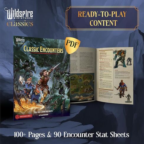 Classic Encounters II - 135 Monsters & Encounters for DND Miniatures Bulk & Dungeons Dragons | 28mm Unpainted DND Minis | D&D Figures Miniatures for RPG Tabletop Gaming | Pathfinder I Realm Reforged in Kuwait