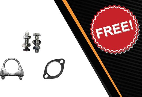 Exhaust Resonator Pipe Compatible for 2000-2005 Chevy Impala 3.4L | Stainless Steel | Northeastern Exhaust | Free Clamp, Gasket and Bolt Kit | Automotive Replacement Part | Direct-Fit in Kuwait