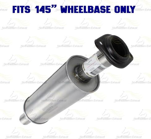Exhaust Resonator Pipe Compatible with Ford F-150 2011-2014 5.0L/6.2L 145"WB | Stainless Steel | Northeastern Exhaust | Includes Clamp & Bolt Kit | Direct-Fit Replacement in Kuwait