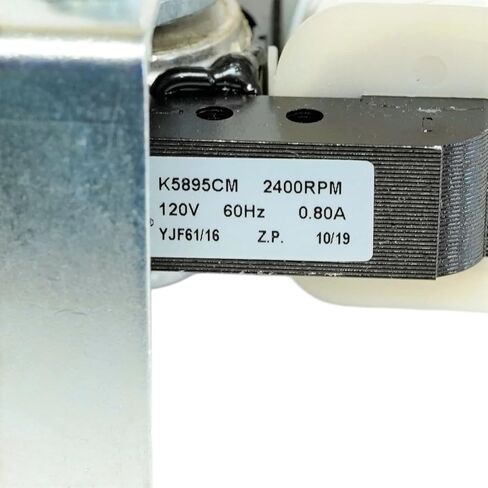 K7895 K5895CM Bathroom Vent Fan Motor & Wheel Assembly, 120V 60Hz 0.8A 2400 RPM, Compatible with 82229000 C-82230, 3-3/4" x 2" Blower Wheel Replacement in Kuwait