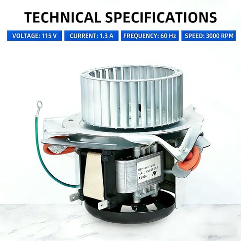 طقم محرك محفز HC21ZE122A متوافق مع أفران الناقل Bryant Payne Jakel يحل محل HC21ZS122 J238-112-11202 326628-763 يتضمن عجلة منفاخ ودعامة تثبيت in Kuwait