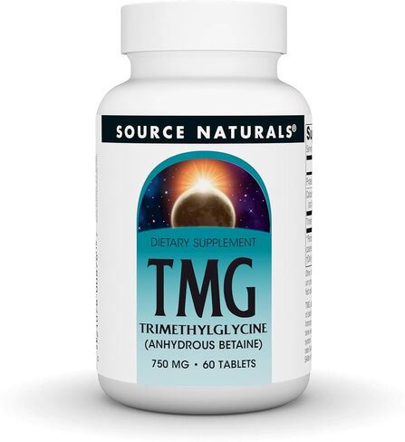 Source Naturals TMG 750mg Trimethylglycine (Anhydrous Betaine) - 60 Tablets in Saudi Arabia