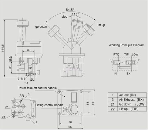 BKQF34-A 14750667H مفتاح رفع صمام التحكم in Kuwait