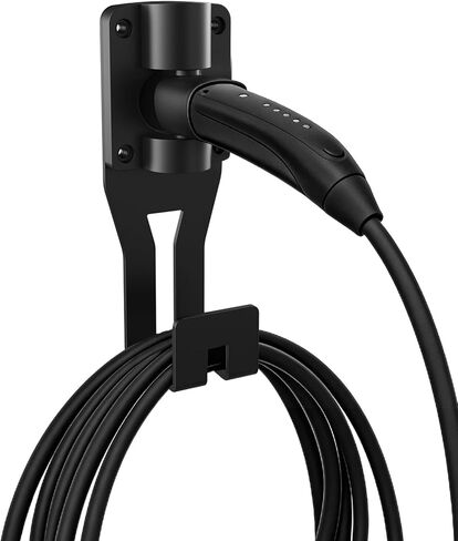SEVEN SPARTA Charging Cable Holder with 180° Swiveling Holster, Compatible with Tesla Model 3 Model Y Model X Model S Charger Cable Organizer Car Accessories Wall Connector (Black) in Kuwait