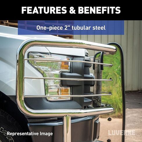 LUVERNE 310713-321610 Prowler Max Custom Stainless Steel Truck Grille Guard, Select Chevrolet Silverado 1500 in Kuwait