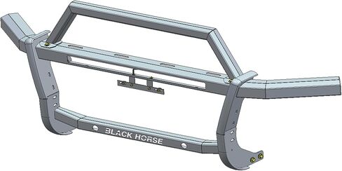 Black Horse Rambler Grille Guard Modular Black Compatible with 2010-2024 Toyota 4Runner-RAGT20 in Kuwait