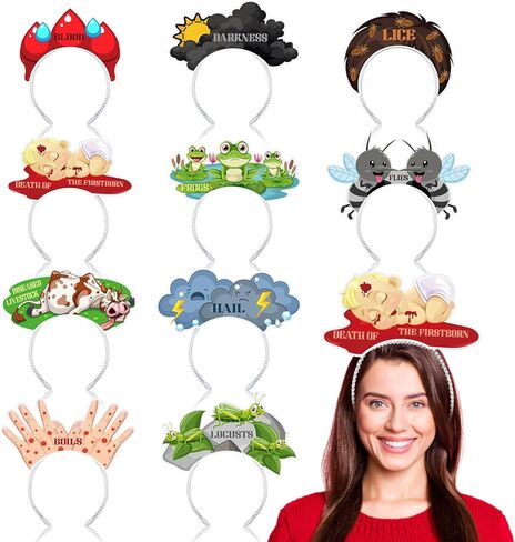 Blosssound 16 Pcs 250th Anniversary USA Headband 250th USA Patriotic Party Favor Gift Paper Head Bopper Independence Day Headwear Dress up 4th of July Party Costume Accessories Photo Prop Decor Supply in Kuwait