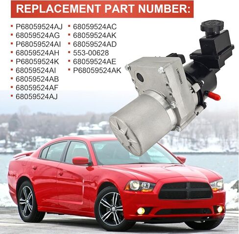 مضخة توجيه كهربائية متوافقة مع دودج تشارجر 2011-2015 RWD 3.6L 5.7L، متوافقة مع كرايسلر 300 2011-2014 RWD 3.6L 5.7L، 68059524AJ، P68059524AI، P68059524K in Kuwait