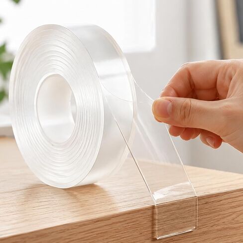 Nano Double-Sided Tape, Transparent Strong Adhesive, Single Roll Multi-Purpose Bonding Tool, 30mm x 3m x 1mm in Kuwait