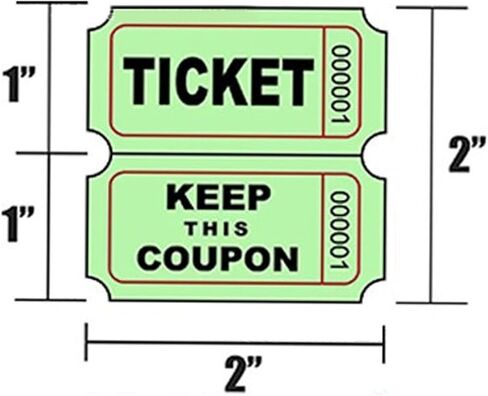 2000 Blue Raffle Tickets, 2 Rolls of 1000 – Double Tickets for Events, Fundraisers, Prizes, and More Yard, Garage & Car Drying 1 in Kuwait