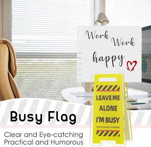 Funny Sticky Note Holder - 6 Pack Note Holder Clips, Overstimulated Desk Sign for Office, Hilarious Desk Signs for Coworkers, Perfect Funny Office Gifts (Yellow) in Kuwait