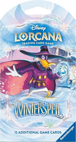 Ravensburger Disney Lorcana TCG: Winterspell Assorted Single Booster Pack (12 Cards) - Collectible Trading Cards - Ideal for Disney Fans & TCG Players - Suitable for Ages 8+ in Kuwait