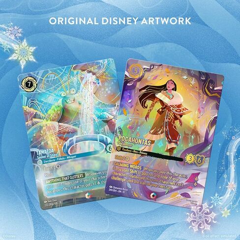 Ravensburger Disney Lorcana TCG: Winterspell Assorted Single Booster Pack (12 Cards) - Collectible Trading Cards - Ideal for Disney Fans & TCG Players - Suitable for Ages 8+ in Kuwait