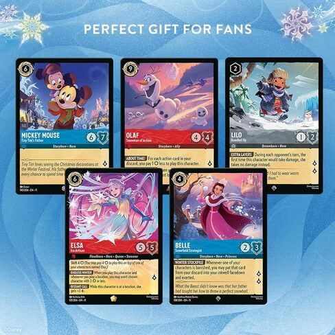 Ravensburger Disney Lorcana TCG: Winterspell Assorted Single Booster Pack (12 Cards) - Collectible Trading Cards - Ideal for Disney Fans & TCG Players - Suitable for Ages 8+ in Kuwait