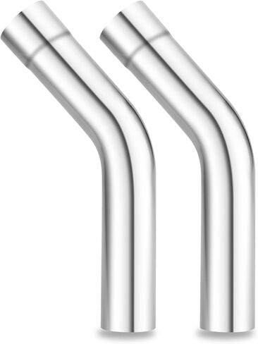 LCGP 2.5"OD 2 Pcs 45 Degree Exhaust Tube Made of High Quality Stainless Steel DIY Exhaust Pipe in Kuwait