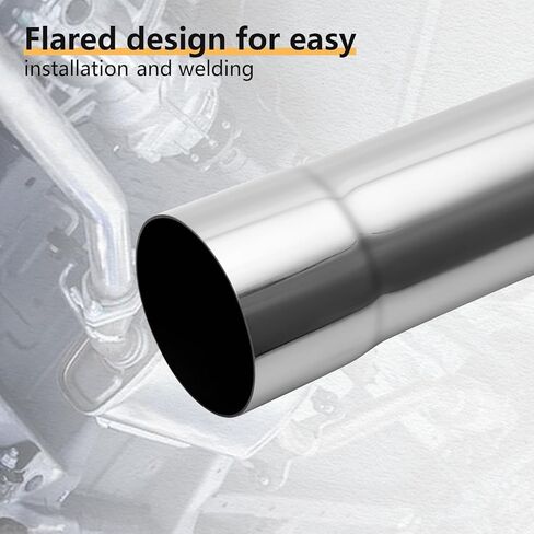 LCGP 2.5"OD 2 Pcs 45 Degree Exhaust Tube Made of High Quality Stainless Steel DIY Exhaust Pipe in Kuwait