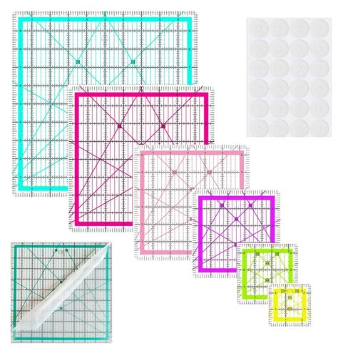 Quilting Rulers,7 Square Quilting Ruler(2.5",3.5",4.5",5",6.5", 8",10"),Quilting Square in Kuwait