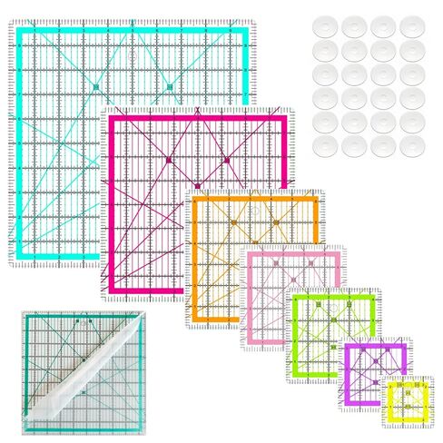 Quilting Rulers,7 Square Quilting Ruler(2.5",3.5",4.5",5",6.5", 8",10"),Quilting Square in Kuwait
