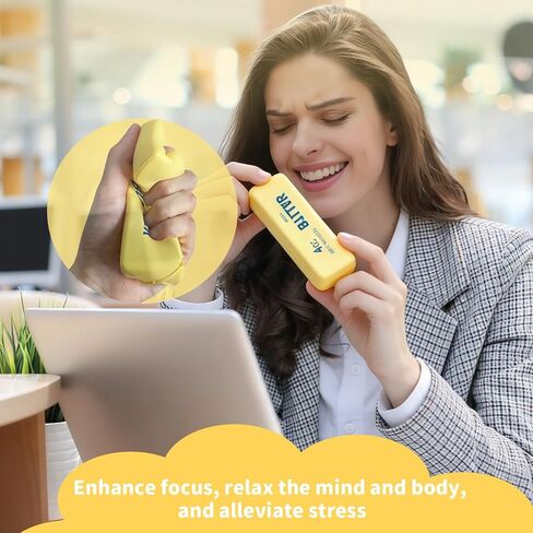 Butter Squishy Slow Rising Stress Relief Toy, Realistic Butter Stick Squeeze Toy, Non-Stick TPR Fidget Toy for Anxiety & Sensory Relief, Cute Desk Decor for Kids & Adults, Office & School (2PCS) in Saudi Arabia