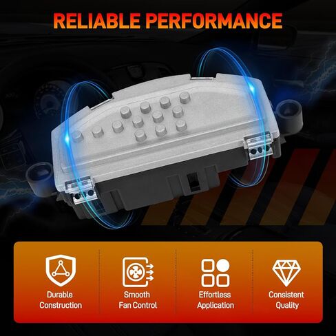 مقاوم محرك منفاخ HVAC متوافق مع Chrysler 300 Dodge Challenger Charger 2014-2017/2019-2023، Durango 2014-2025، Jeep Grand Cherokee 2014-2021، يستبدل # RU868، 68224171AA، 22958112 in Kuwait