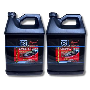 ملمع السيارة CSI Ceram-X | 2 جالون | تصحيح الطلاء بخطوة واحدة للحصول على لمسة نهائية شديدة اللمعان | تركيبة ذات أساس مائي | خالي من الحشو | بودي شوب آمن in Kuwait