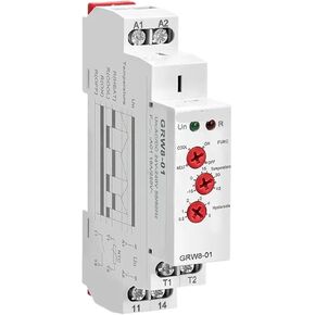 1pcs GRW8-01/02 Din Rail Temperature Control Relay 16A AC/DC24-240V with Waterproof NTC Sensor Heating & Cooling in Kuwait