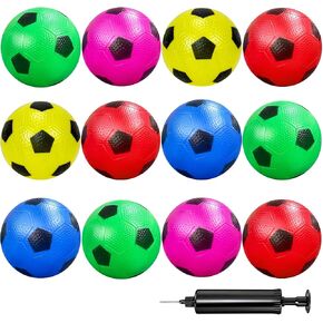 12 Pack Mini Soccer Balls for Kids, 4'' Inflatable Mini Balls for Indoor Outdoor Games, Small Soccer Ball for Pool Beach Garden Sports Game Party Supplies in Kuwait