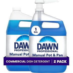 Dawn Professional Manual Pot and Pan Detergent, Dish Soap, Liquid Concentrate, 1 Gallon with 1 Pump (Pack of 2) in Saudi Arabia
