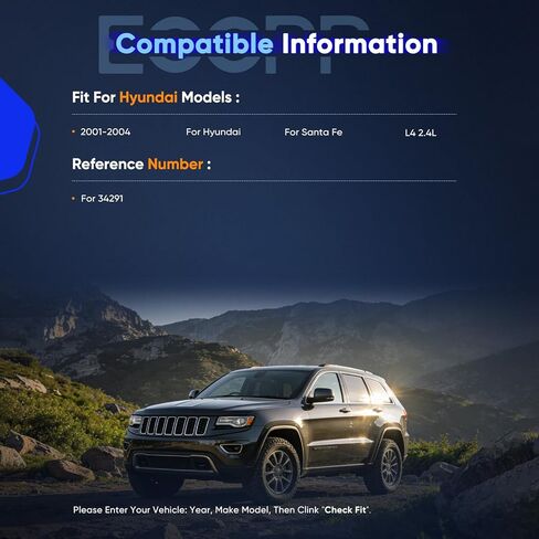 بكرة تجاوز ضاغط تكييف الهواء ECCPP تناسب 2001-2004 لشركة Hyundai Santa Fe 2.4L 34291 in Kuwait
