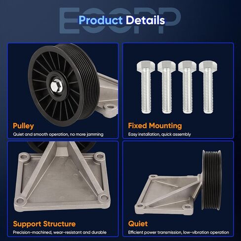 ECCPP A/C ضاغط تجاوز بكرة يناسب 1996-2002 ل دودج رام 2500 5.9L 1996-2002 ل دودج رام 3500 5.9L 34229 in Kuwait