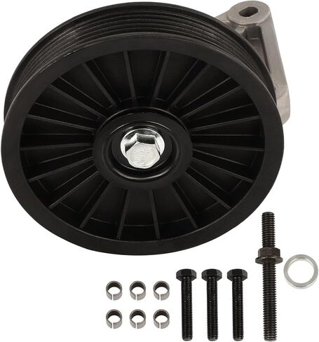 SCITOO 34150 AC Compressor Bypass Pulley Fit for 1990-1996 for Ford for Bronco,1990-1996 for Ford for E-150 Econoline,1990-1996 for Ford for E-150 Econoline Club Wagon in Kuwait