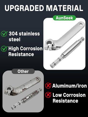 2pcs Inner Shifter Lever Shaft Kit,304 Stainless Steel Shifter Shaft for Harley Davidson Touring Electra Glide Road Glide Road King Street Glide 1984-2016 in Kuwait