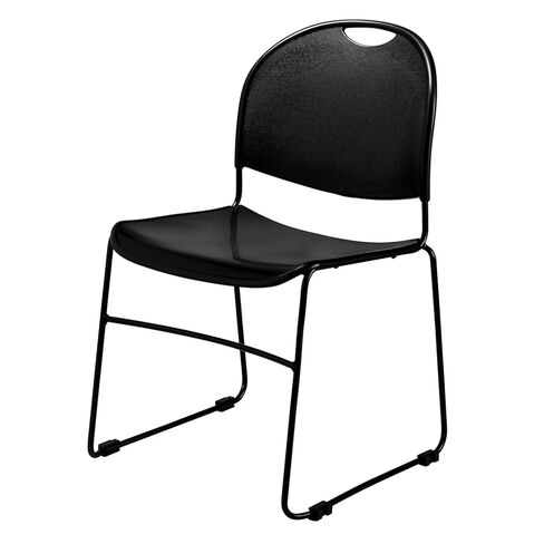 National Public Seating Commercialine® 850 Series كرسي متعدد الأغراض مدمج للغاية، أسود in Kuwait