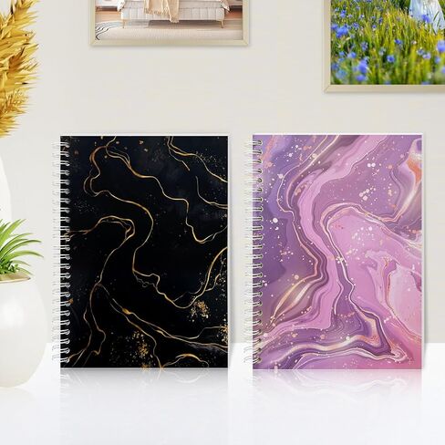 2 Pack Reusable Sticker Collecting Book Album with 37+37 Sheets Blank Release Paper Adults Collection Storage A5 Size Cute Keeper Holder (Black+Pink) in Kuwait